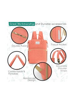 KITCHENOO Multifunctional Baby Diaper Bag Backpack with Portable Bassinet and Insulated Bottle Pockets  - Image 2
