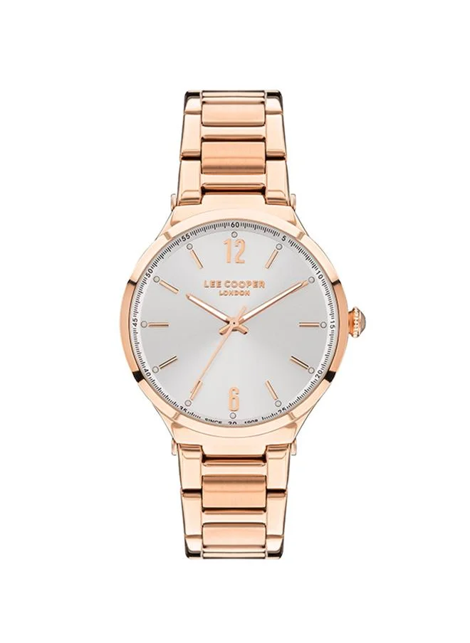 لي كوبر Lee Cooper LC07440.420 Women's Analog Display Watch & Metal Strap Rose Gold