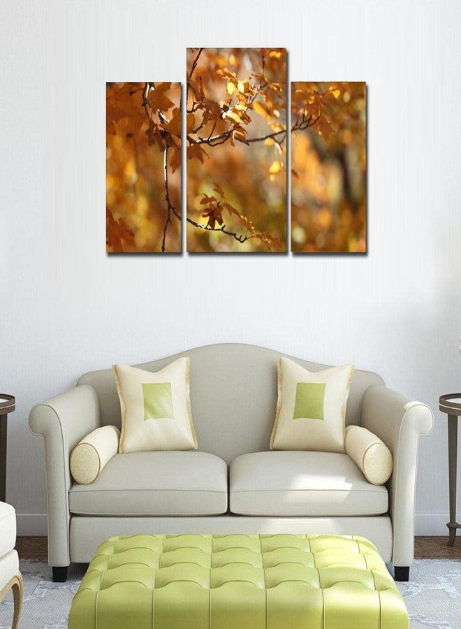 Go Hooked MDF Wall Painting/Hanging Art/Decor (28 cm x 9 cm x 28 cm, 3 Frames, Mdf3X-16) - Image 2