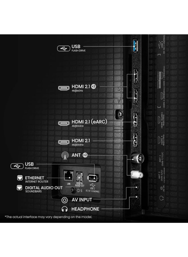 هايسنس تلفاز ذكي Mini LED 75 بوصة 4K UHD، تلفاز ألعاب ULED بتردد 144Hz VRR، Dolby Vision Atmos، وضع الرياضة الذكي، حركة سلسة ذكية، محسن 4K ذكي، ضمان لمدة عامين - Image 3