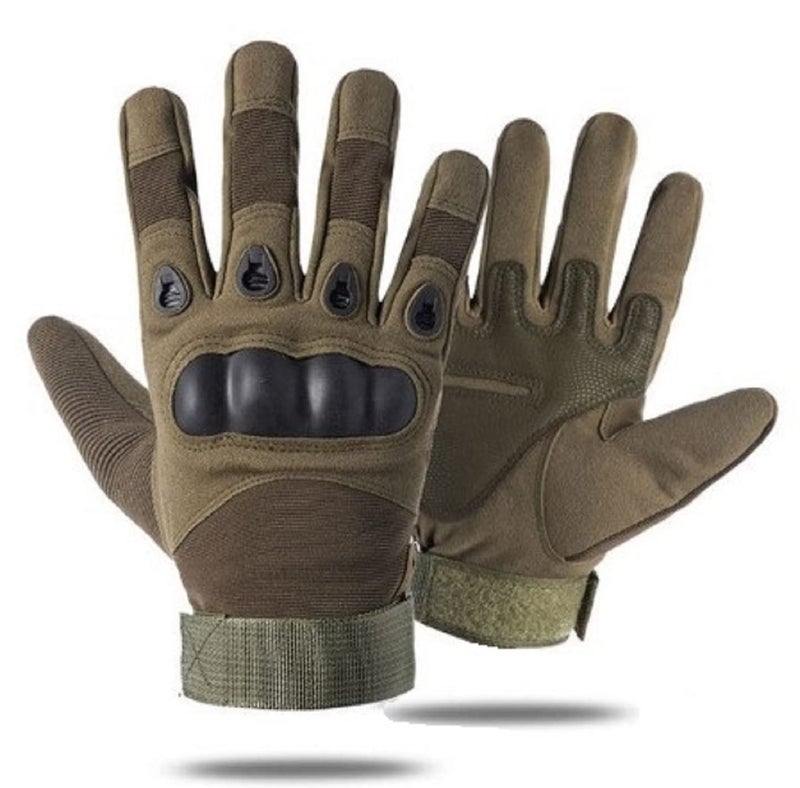 Zacharias Men's Full Finger Bike & Gym Gloves (Green_Pack of 1 Pair) - Image 2