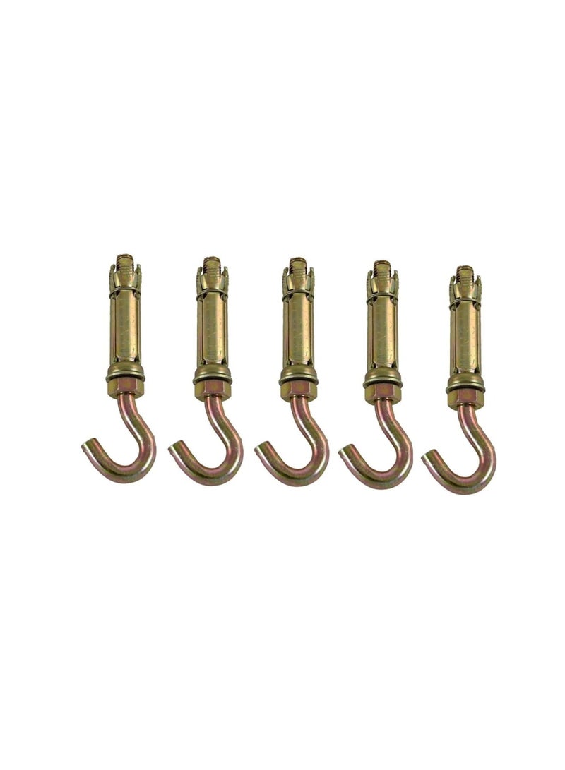 عالية القوة درع الغلاف المعدني مغلق هوك / خطاف العين | Open Hook Anchor Bolt Pack of 5 (Open HOOK ، 10 مم)  - Image 1