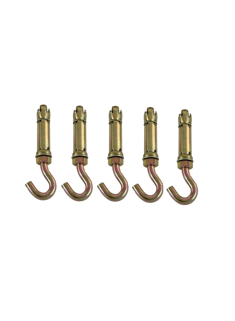 عالية القوة درع الغلاف المعدني مغلق هوك / خطاف العين | Open Hook Anchor Bolt Pack of 5 (Open HOOK ، 10 مم)  - Image 2