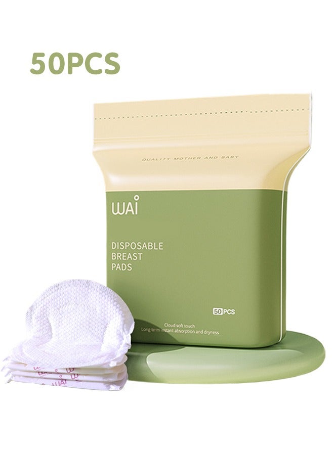 Sharpdo Pack Of 50 Disposable Nursing Nipple Pads, Breast Pads for Breastfeeding - Image 1