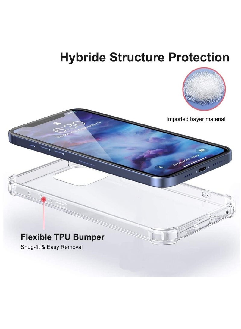 iPhone 12 Pro Max Clear Case Shockproof Reinforced Corners Transparent Soft Ultra Slim TPU Back Cover 6.5 inch - Image 4