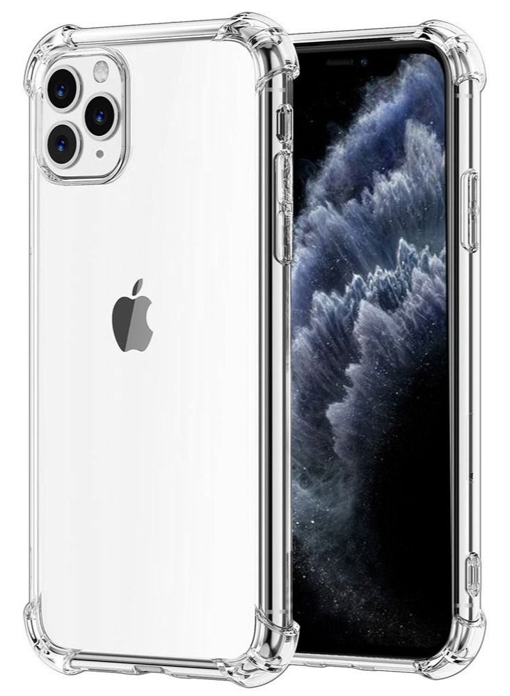 iPhone 12 Pro Max Clear Case Shockproof Reinforced Corners Transparent Soft Ultra Slim TPU Back Cover 6.5 inch - Image 3