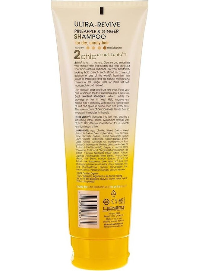 Giovanni Ultra Revive Shampoo, Pineapple & Ginger 250ml - Image 2