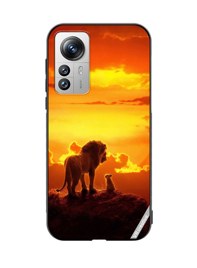 VR CREATIVE Protective Case Cover For Xiaomi 12X Lion King Design Multicolour - Image 1