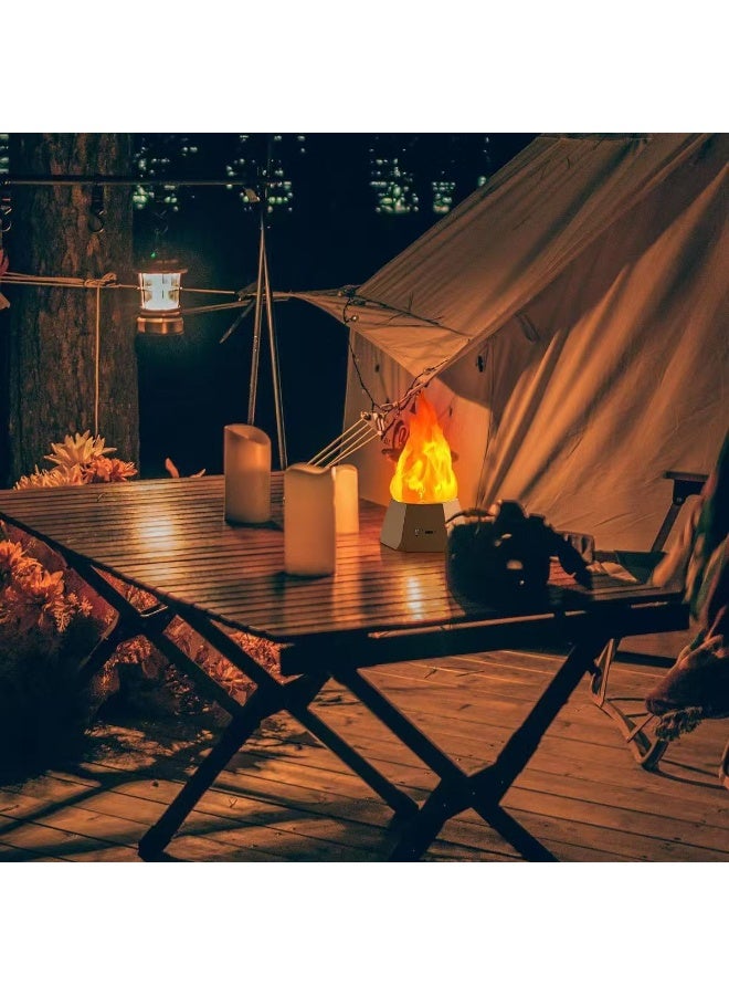 SKT Shiketro Flame lamp with three modes for outdoor camping decorations and indoor mood lighting - Image 3
