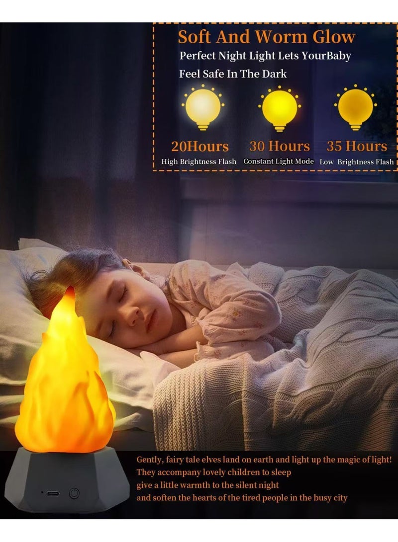 SKT Shiketro Flame lamp with three modes for outdoor camping decorations and indoor mood lighting - Image 4