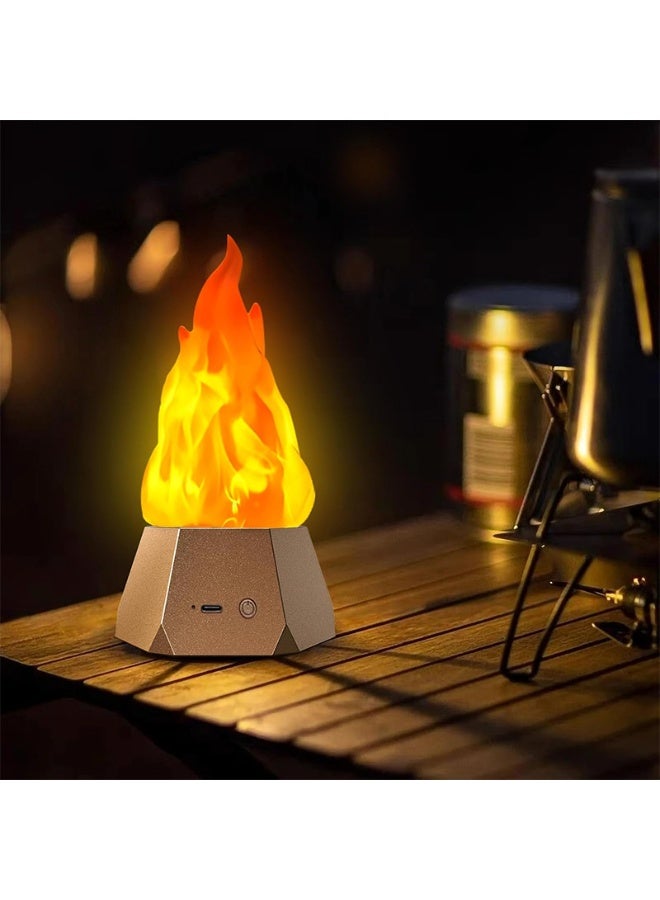 SKT Shiketro Flame lamp with three modes for outdoor camping decorations and indoor mood lighting - Image 1