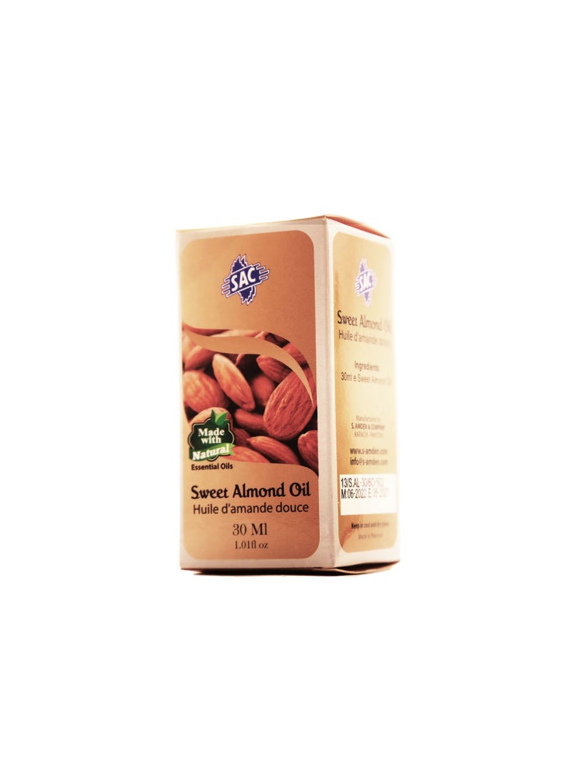 SAC NATURAL SWEET ALMOND OIL 30 ML