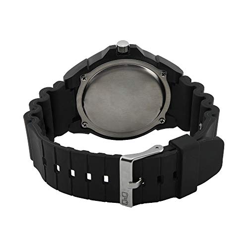 Q&Q Black Dial Men's Analogue Watch (Black) - Image 4