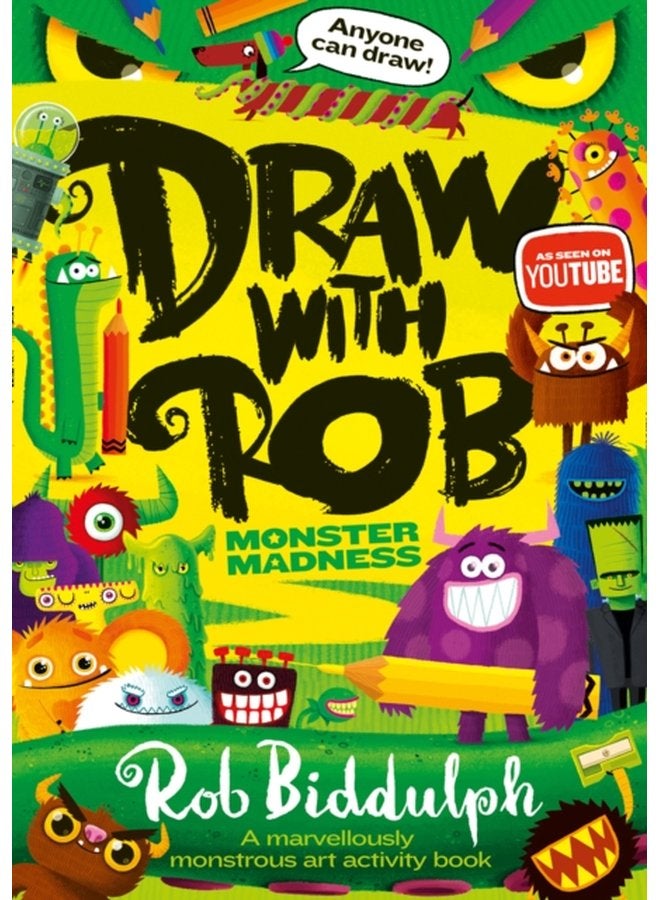 Draw With Rob Monster Madness - Paperback