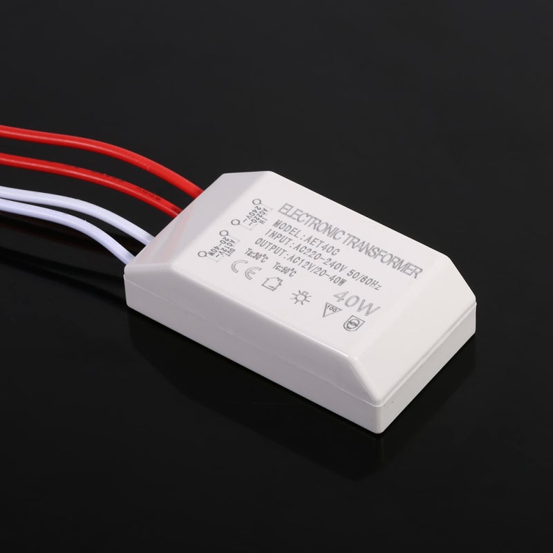 Halogen Lamp Power Supply: AC 220V To 12V Compact Transformer - CE Approved Safe Durable Driver for Home Lighting Kitchen Cabinet Display Case Projects - Image 3