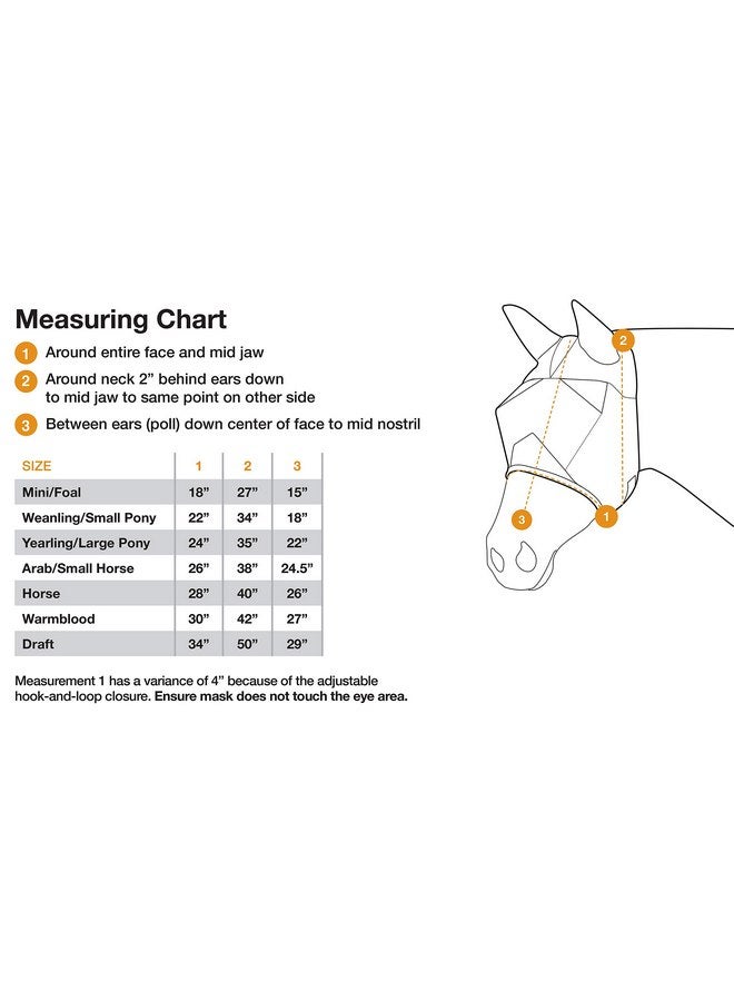 كاشيل قناع كاشيل كوايت رايد طويل الأنف للحصان الذبابة (QRHL)، أسود - Image 2