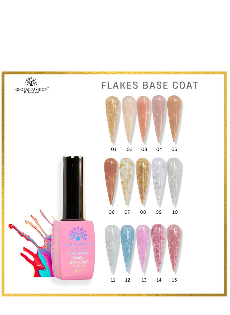 GLOBAL FASHION - GLOBAL FASHION-POTAL RUBBER BASE COAT-8ML (12) - Image 1