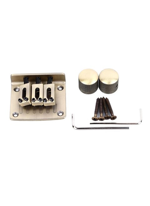 Electric Bass Bridge Set 4 String Fixed Bridge Replacement with Mounting Parts Musical Instrument Accessories