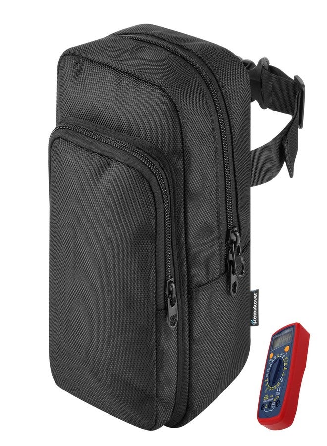 Homakover Multimeter Case Compatible for Fluke 117/115/116/114/113/177/178/179, Crenova MS8233D, Extech EX330, TRMS 6000 Counts Volt Digital Multimeter-Black - Image 1