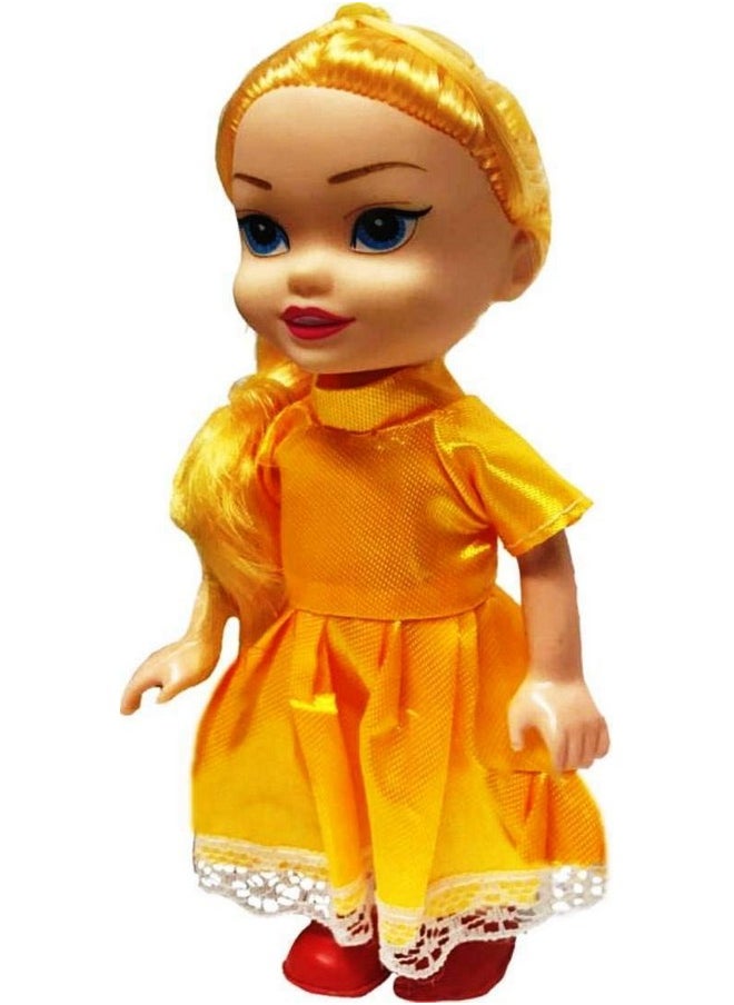 Vibgyor Vibes Vibgyor Vibes™ Small Baby Triplet Girl Sisters Long Hair Doll for Kids, Toddlers, Boys, Girls. Random Clothing Colours Will be Sent. Pack of 3 (6.5 Inches)  - Image 3