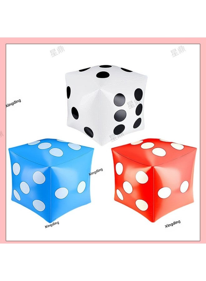 Inflatable Dice Nightclub Stage Game Large Dice Toy Bar Decoration Props Inflatable Dice Custom Processing-Color:White-Specifications:30cm  - Image 4