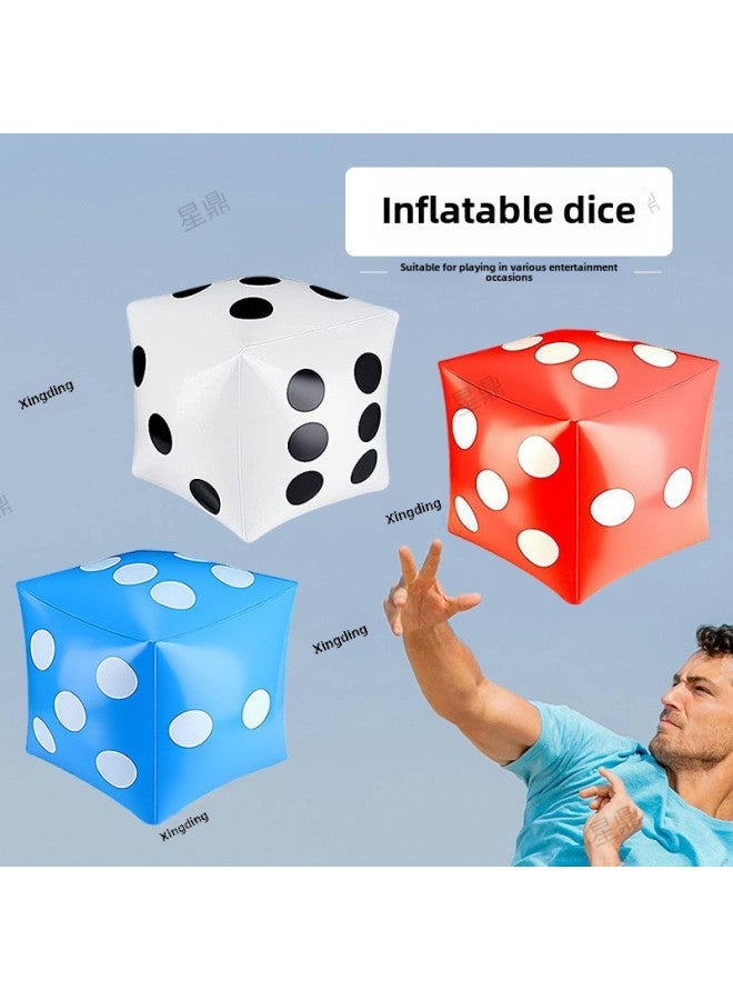 Inflatable Dice Nightclub Stage Game Large Dice Toy Bar Decoration Props Inflatable Dice Custom Processing-Color:White-Specifications:30cm  - Image 3
