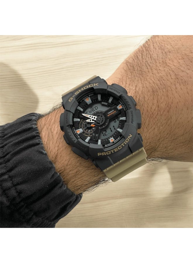 جي شوك ساعة رجالية تناظرية رقمية من الراتنج -- - . مم - Image 3