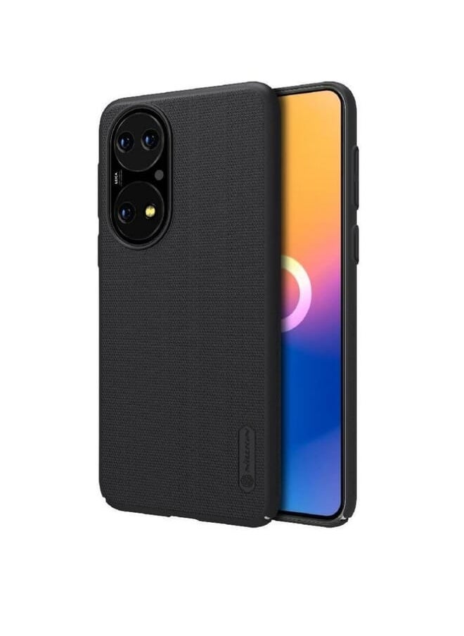 Nillkin Super Frosted Shield Hard Back Case Cover For Huawei P50 Black  - Image 1