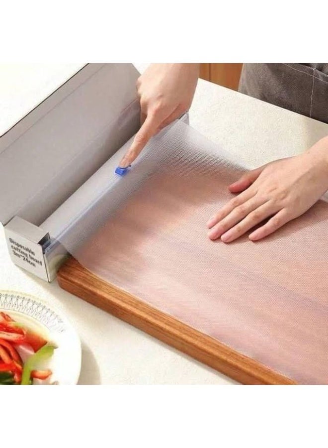 Disposable Plastic Cutting Board Roll, 3m x 24cm - Image 2