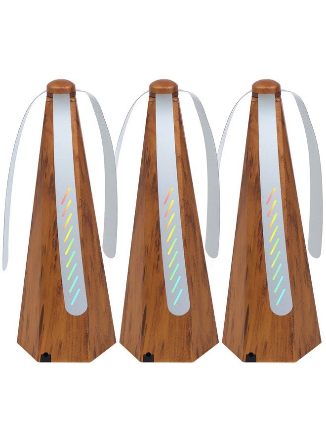 PIAOPIAONIU 3 PCS Fly Fan for Tables Fan Fly Portable Wood Grain Table Fan,for Outdoor - Image 1