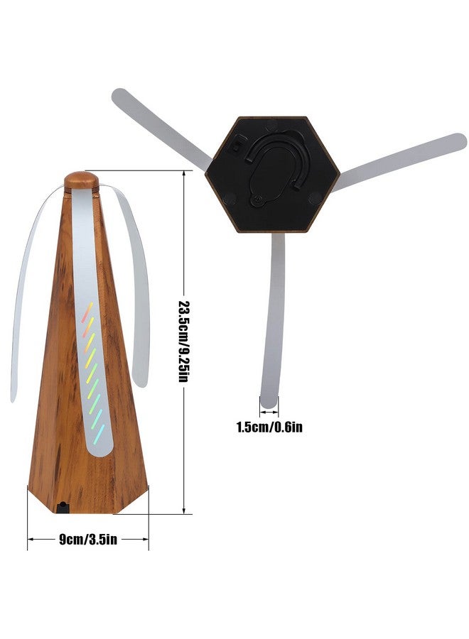 PIAOPIAONIU 3 PCS Fly Fan for Tables Fan Fly Portable Wood Grain Table Fan,for Outdoor - Image 2