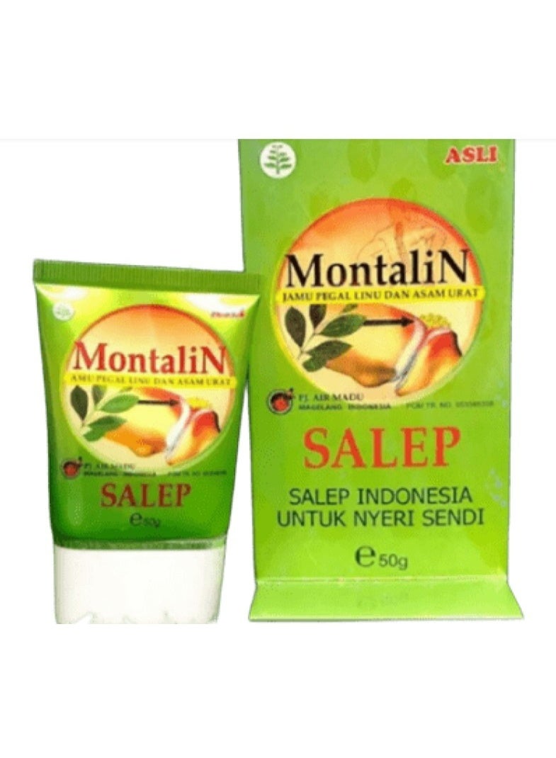 Montalin Salep Indonesia 50g – Traditional Herbal Topical Ointment for Massage – Air Madu Magelang Indonesia - Image 2