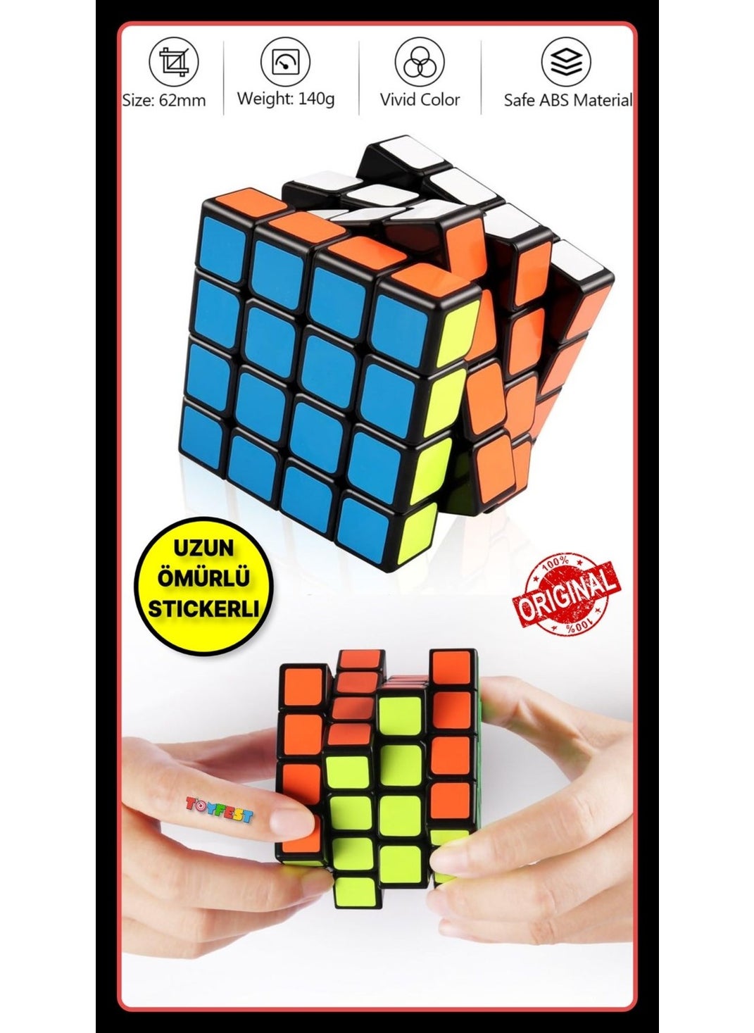 Toyfest 4 x 4 Cubic Intelligence Cube Mind Cube Rubik's Cube  - Image 1