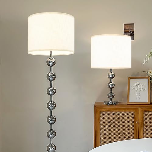 GO&SO White Linen lampshades Large Drum Lamp Shade 16" Top x 16" Bottom x 12" High (Spider) Modern Lamp Shade for Table&Floor Lamp - Lampshades Replacement By GO&SO Assembly Required - Image 5