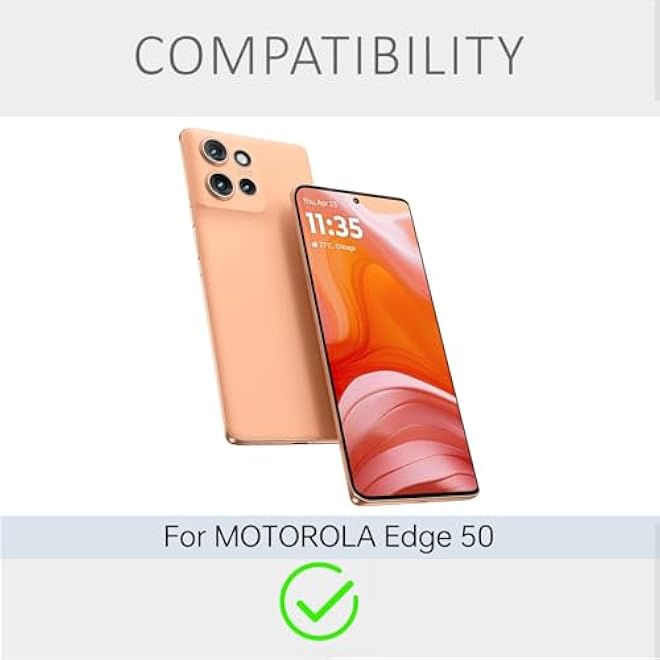Maykela Silicone Cover Case Cover for Motorola Edge 50 5G Thin with Camera Protection Soft Interior Slim Fit Flexible Phone Case for Motorola Edge 50 5GBlackish Green - Image 2