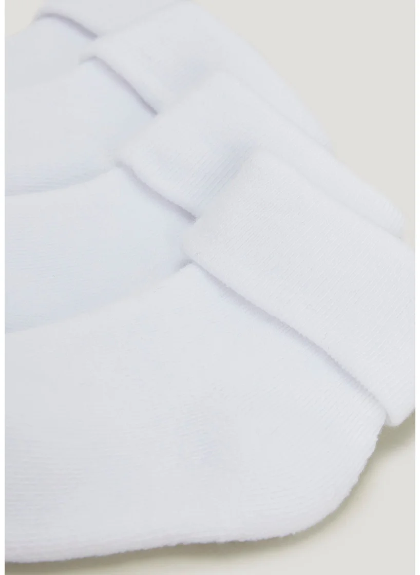 Matalan 4 Pack White Terry Tot Baby Socks
