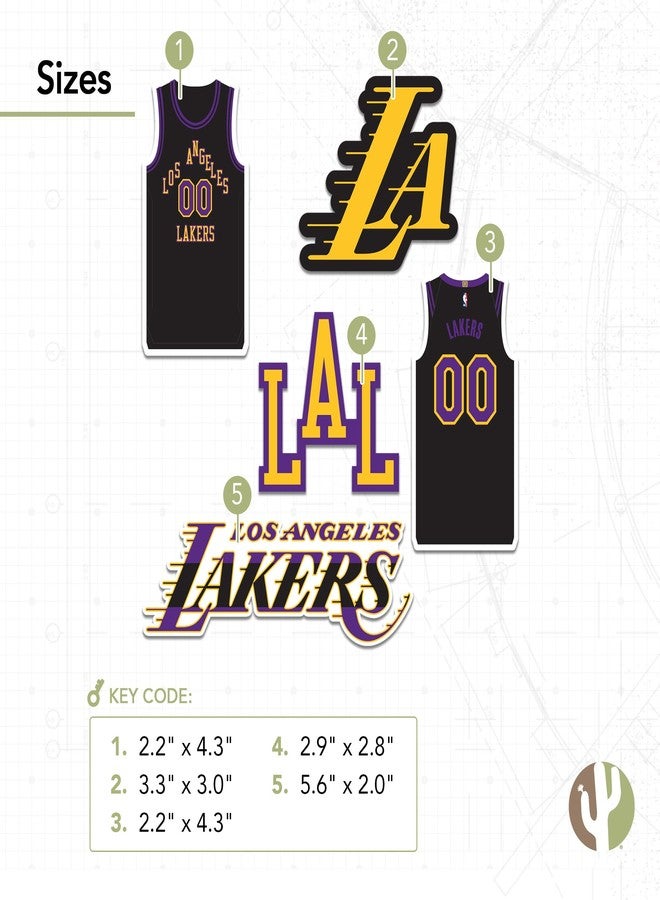 Desert Cactus LA Lakers Sticker Los Angeles Lakers NBA Officially Licensed Vinyl Decal Laptop Water Bottle Car Scrapbook (City Edition 2023) - Image 3