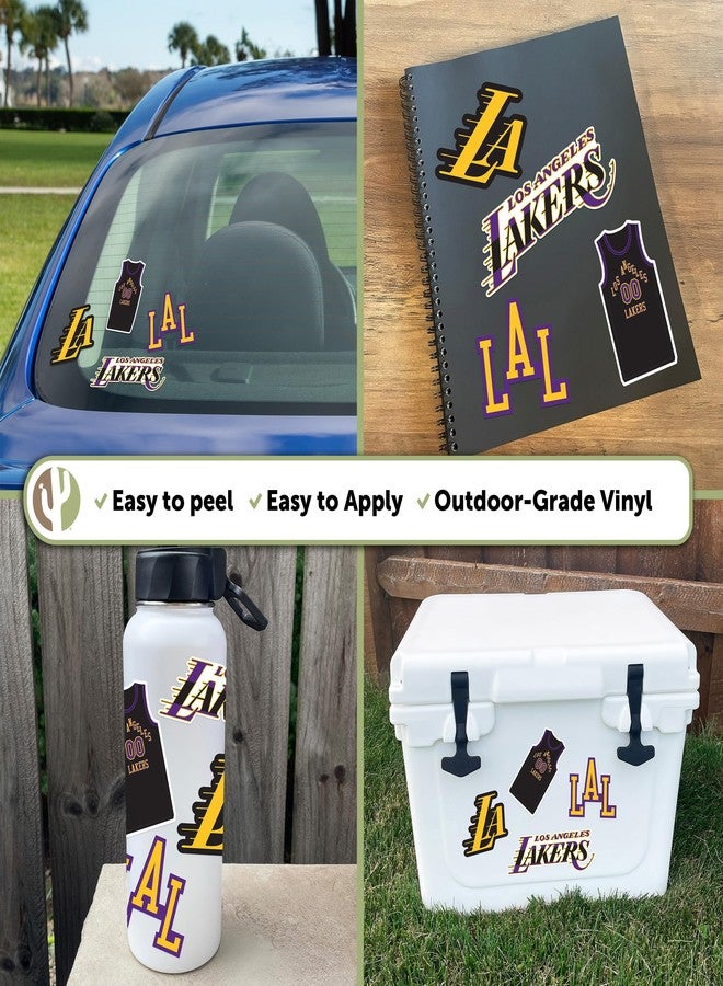 Desert Cactus LA Lakers Sticker Los Angeles Lakers NBA Officially Licensed Vinyl Decal Laptop Water Bottle Car Scrapbook (City Edition 2023) - Image 2