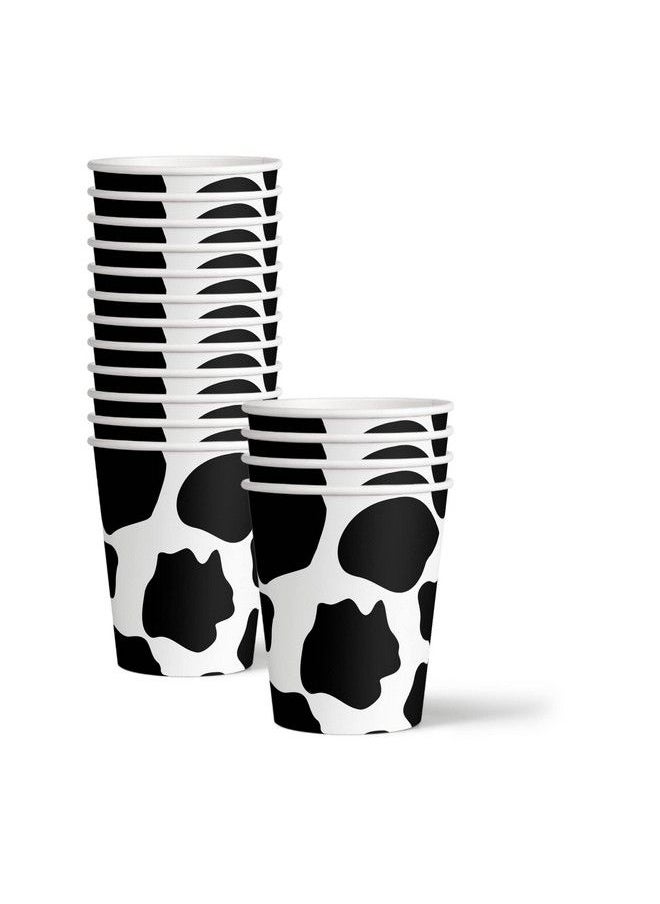 Birthday Galore - Cow Girl Birthday Party Supplies Baby Gir'S 1St Birthday Cow Print Rodeo Tableware Set Includes Paper Plates Napkins Cups Kit For 16 (My First Rodeo Cow Print 64 Piece) - Image 1