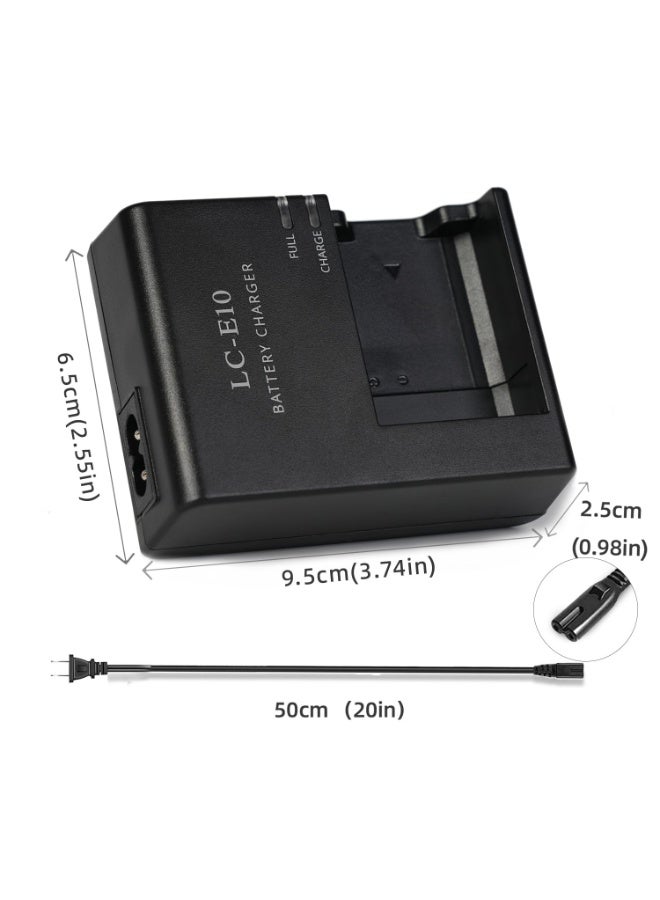 general LC-E10 LC-E10C Charger for LP-E10 Camera Battery Compatible with Canon EOS Rebel T3 T5 T6 T7 T100 X50 X70 X80 X90 1100D 1200D 1300D 1500D 4000D Digital Cameras - Image 3
