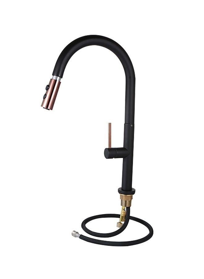 Rotatable Pull Down Sink Sprayer Ceramic Valve Copper Water Tap, Kitchen Faucet Switch Swivel Spout Sink Mixer Tap Single Handle Deck Mount Hot Cold  - Image 3