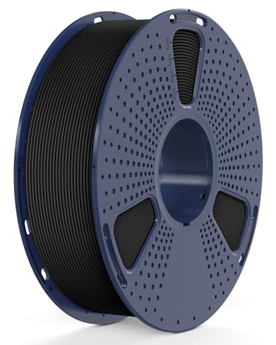 SUNLU High Speed PETG 3D Filament 1.75mm, 30mm/s - 600mm/s Print Range, High Flow Speedy 3D Printer Filament, Fit Most FDM Printers, Bambu Labs Printer etc, 1kg Spool, (Black) - Image 1