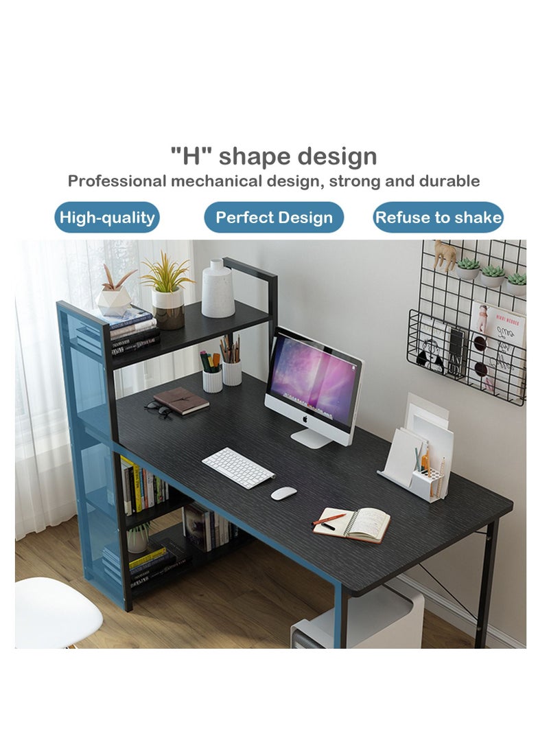 ZUIHAO Computer Table with Bookshelf Home Office Desk Gaming Writing Study Table 110*60cm - Image 3