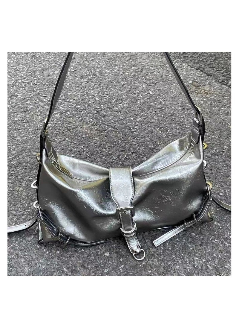 عام حقيبة كروس بودي موضة جديدة اتجاه أنيقة حقيبة الإبط المتخصصة عارضة بسيطة المرأة الهاتف المحمول حقيبة الكتف حقيبة كروس بودي - Image 4