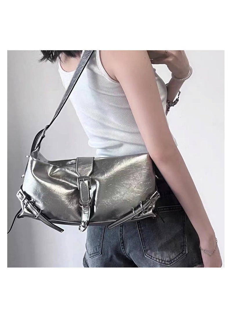 عام حقيبة كروس بودي موضة جديدة اتجاه أنيقة حقيبة الإبط المتخصصة عارضة بسيطة المرأة الهاتف المحمول حقيبة الكتف حقيبة كروس بودي - Image 2