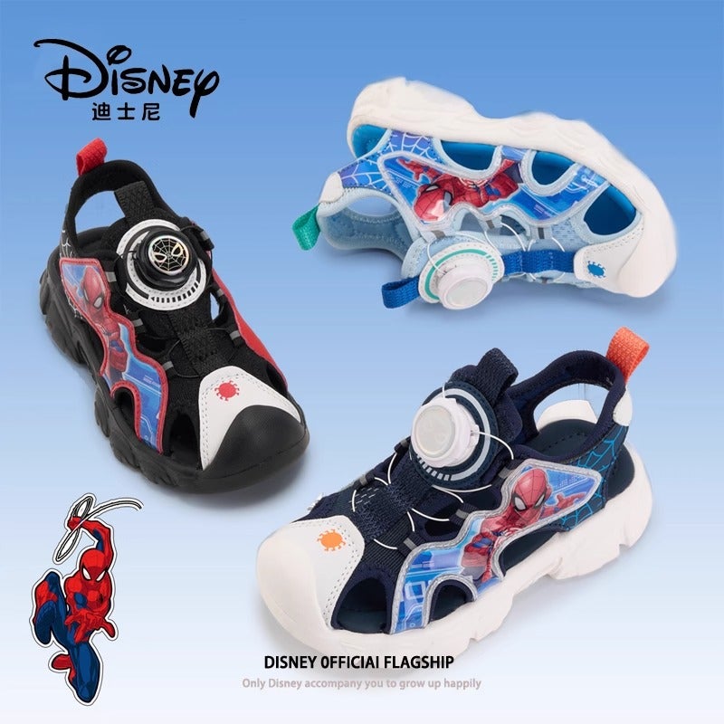 Disney Spider-Man Joint Boys Sandals Summer Baotou Children'S Shoes Swivel Button Sports Beach Shoes - Image 3