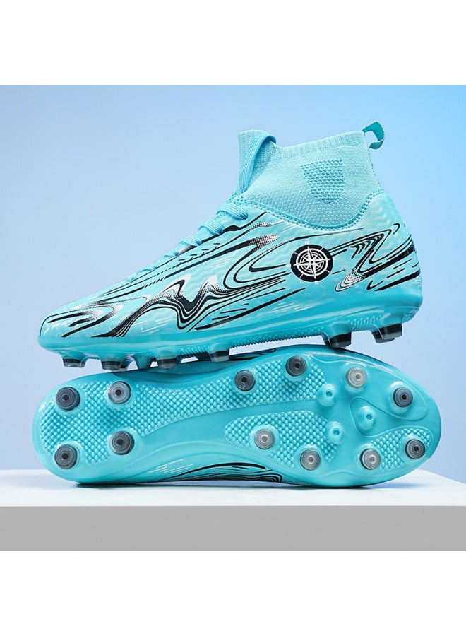 2801 Moonlight Plus Size High-top Football Shoes Children Primary And Secondary School Students Long Nail Broken Nail Training Competition Sneaker Adult