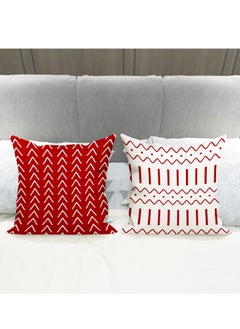 Mordely Pillow Covers Set of 4 18X18 inch Linen Farmhouse Home Decor Square Geometric Abstract Accent Pillow Cover Decorative Cushion Modern Outdoor Indoor Throw Pillow Case for Couch Sofa Chair  - Image 2