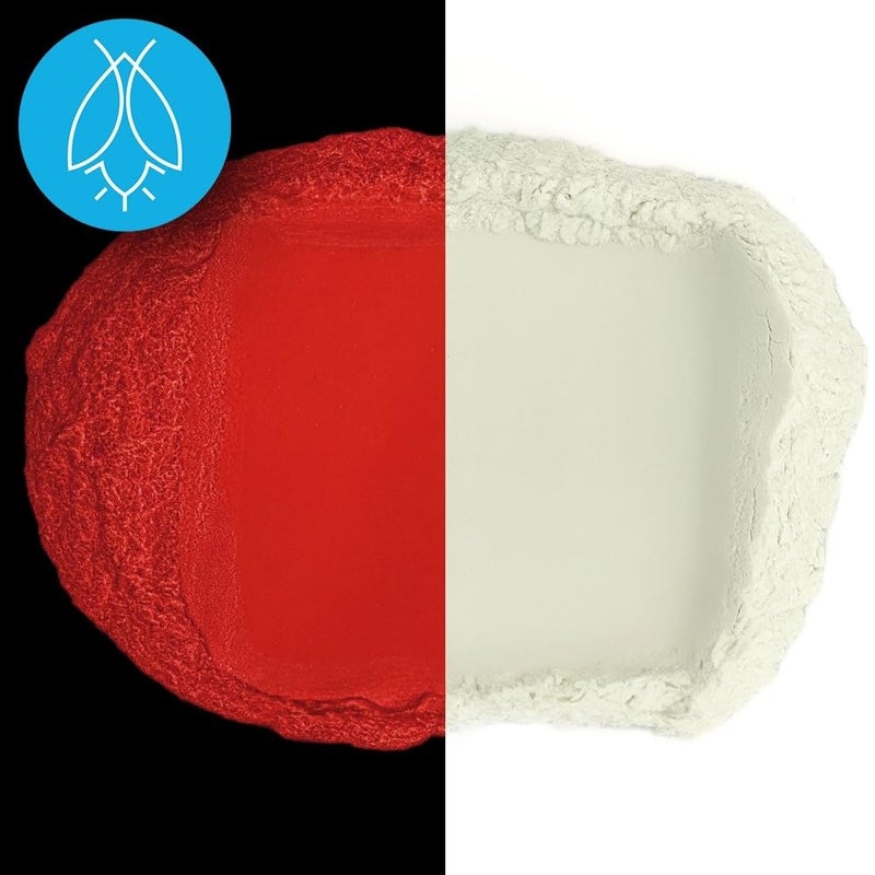 Art 'N Glow Glow in The Dark Pigment Powder - Neutral and Fluorescent Color for Art Painting, Fine Art, Nail Art Paint, and DIY Crafts - Long Lasting 10+ Color Options - Neutral Red - (30 Grams/1 Ounce) - Image 2