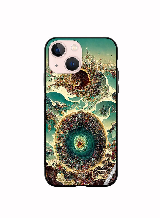 VR CREATIVE Protective Case Cover For Apple iPhone 14 Plus Surreal City Design Multicolour - Image 1